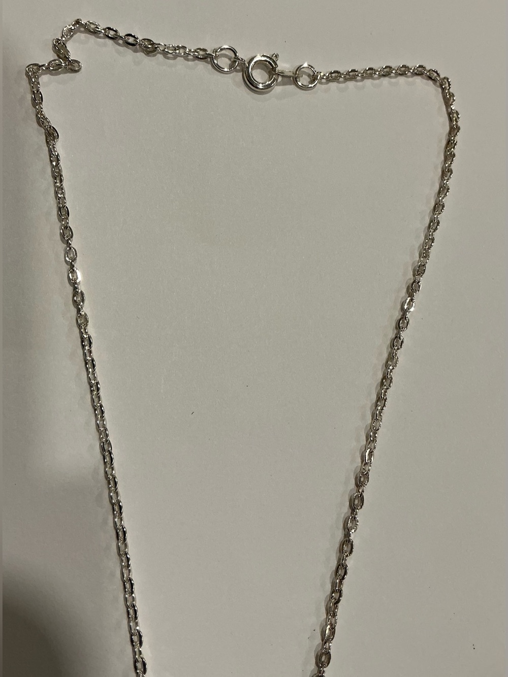 Delicate Silver tone Rope Chain Necklace - Picture 3 of 3